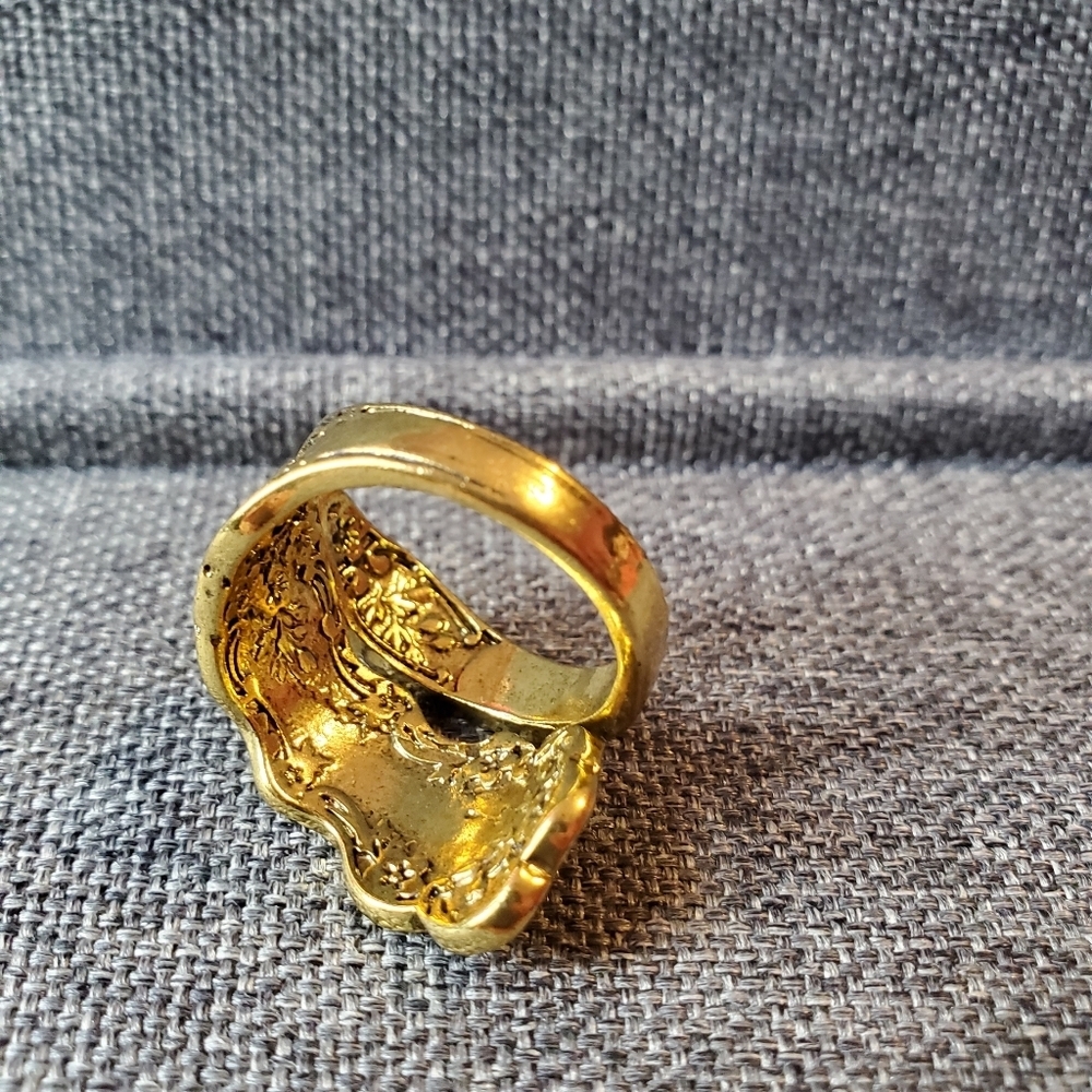 🔥Last One🔥Engraved Gold Spoon Ring - Picture 5 of 8